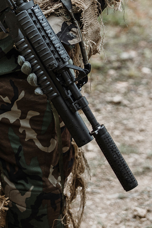 QD Schalldämpfer mit Flash Hider - Schwarz 10
