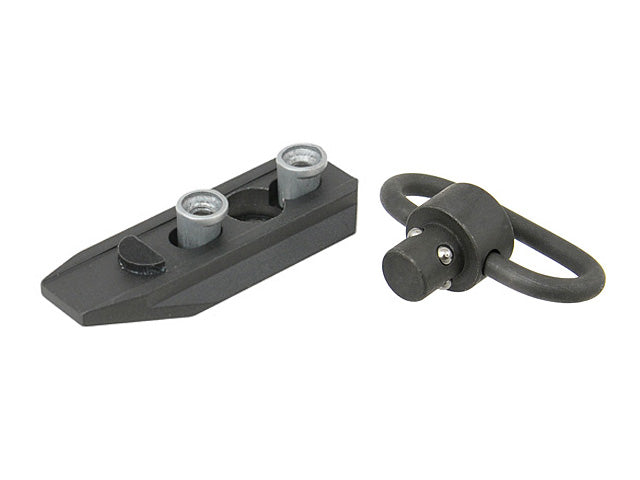 Quick Detachable Tragegurt Montage mit swivel für Key-Mod handguard - Schwarz 2