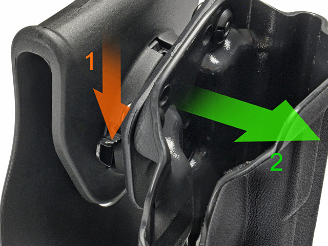 Quick Attachment Kydex 1911 Holster - Schwarz [BLUETAC] 7