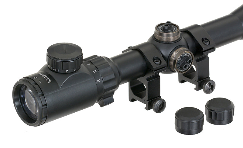 3-9x40E Rifle Scope - Black [PCS] 5