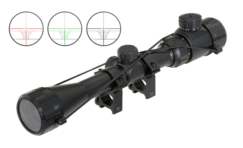 3-9x40E Rifle Scope - Black [PCS] 7