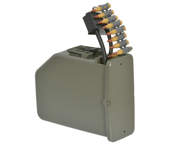 6000 BBs Electric Box Magazin M249 - Oliv [BattleAxe] 3