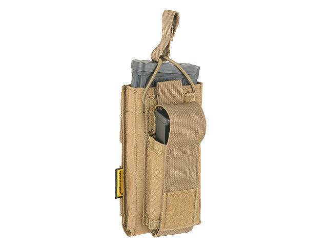 5.56/9mm Open-Top Einzel Magazin Combo Tasche - Coyote Brown [EM]