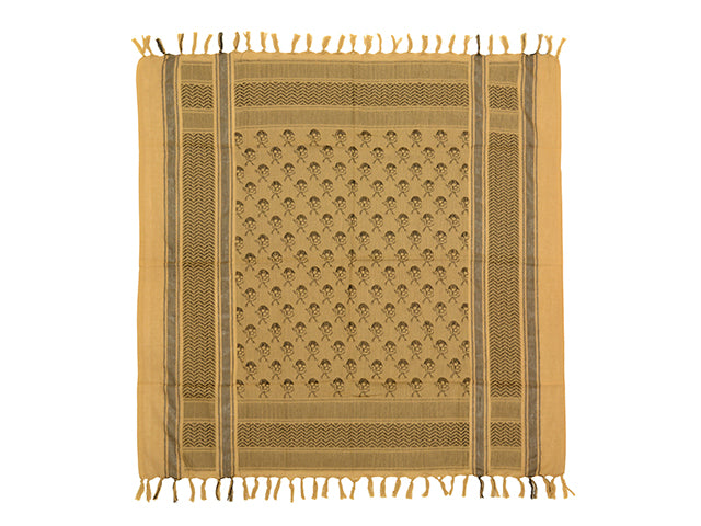 Gear-Zubehör Pirate Skull Pattern Shemagh Scarf - Coyote 1