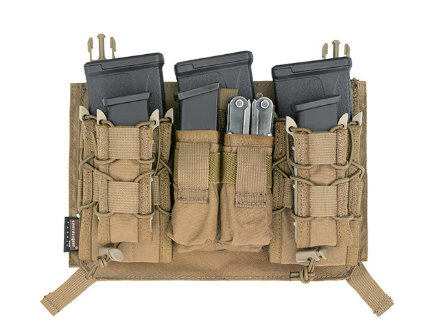 MOLLE-Tasche Modular Dreifach M4/9MM Buckle Clip Panel - Coyote Brown [EM] 1