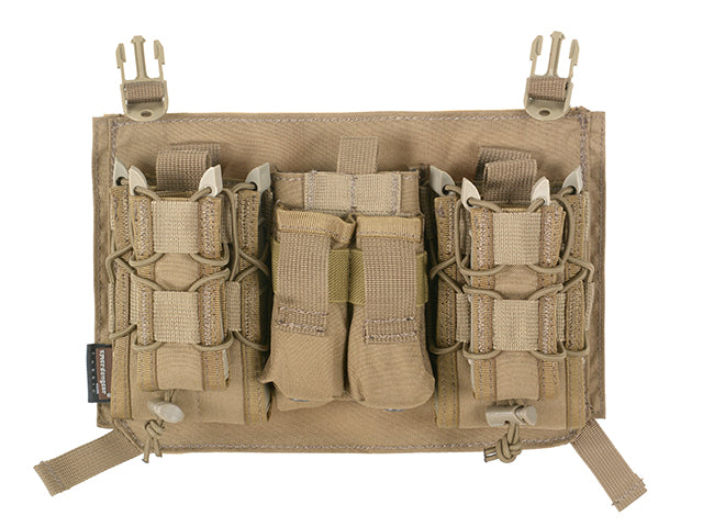 MOLLE-Tasche Modular Dreifach M4/9MM Buckle Clip Panel - Coyote Brown [EM] 2