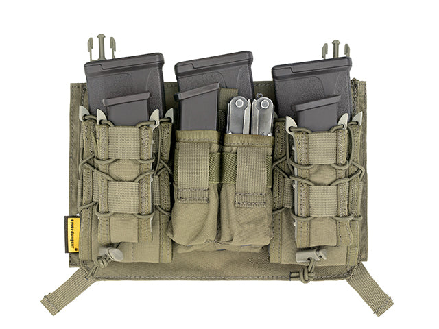 MOLLE-Tasche Modular Dreifach M4/9MM Buckle Clip Panel - Ranger Grün [EM] 1