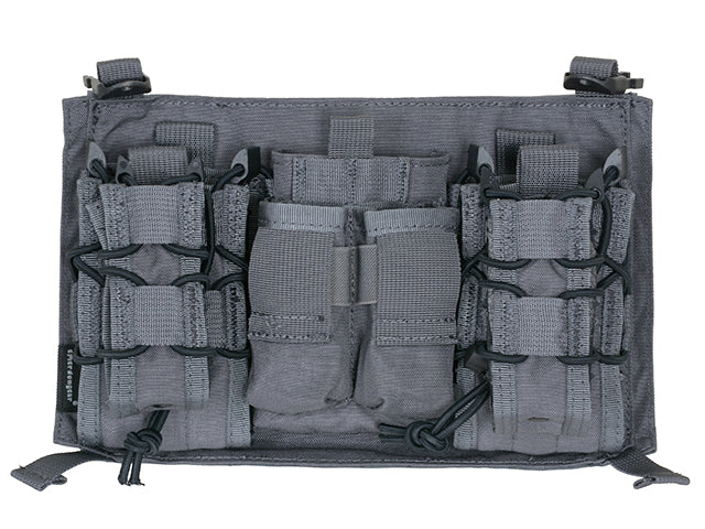 MOLLE-Tasche Modular Dreifach M4/9MM Buckle Clip Panel - Wolf Grau [EM] 2