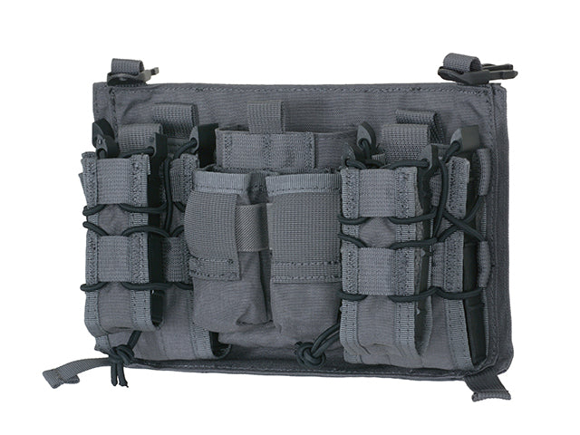 MOLLE-Tasche Modular Dreifach M4/9MM Buckle Clip Panel - Wolf Grau [EM] 3