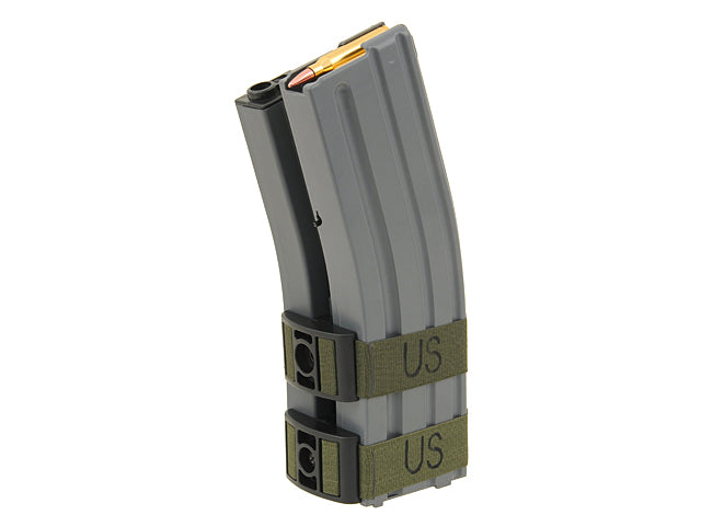 BattleAxe M4/AR15 Polymer elektrisches Doppelmagazin 1000 BBs Dark Earth