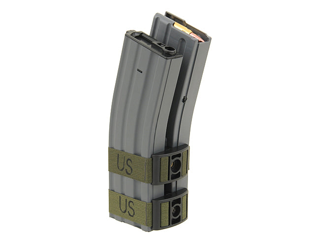 BattleAxe M4/AR15 Polymer elektrisches Doppelmagazin 1000 BBs Dark Earth
