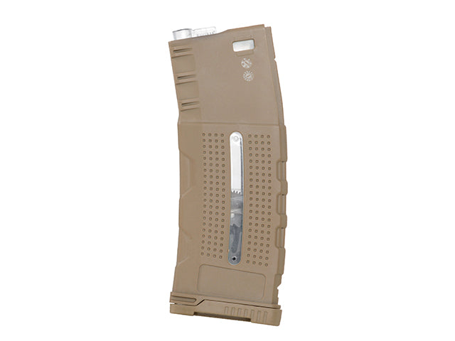 BattleAxe M4/AR15 Enhanced-Grip Polymer Hi-Cap-Magazin 380 BBs Dark Earth