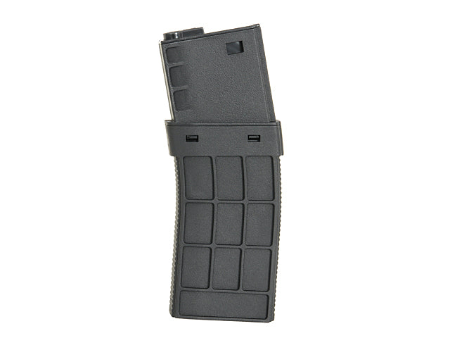 BattleAxe M4/AR15/SCAR16 Polymer Mid-Cap-Magazin 210 BBs Schwarz