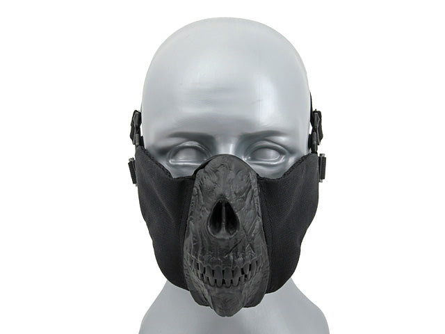 Half Face SKULL FACE Maske - Schwarz [CS] 1