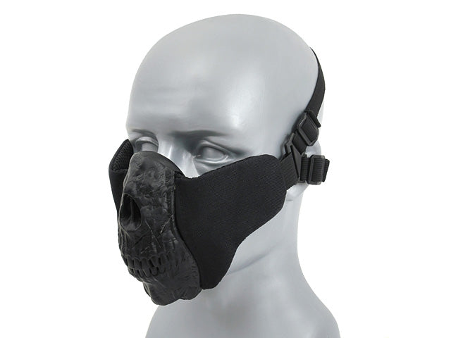 Half Face SKULL FACE Maske - Schwarz [CS] 2
