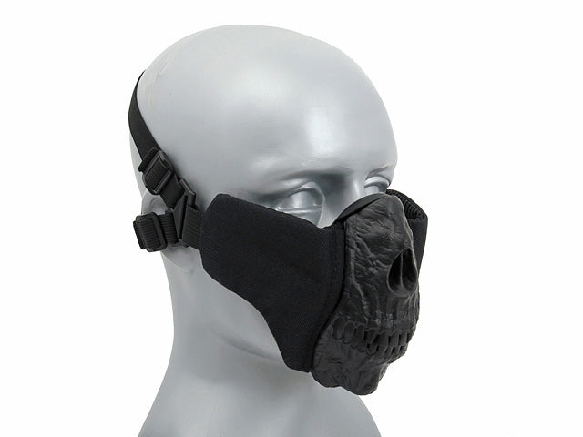 Half Face SKULL FACE Maske - Schwarz [CS] 3