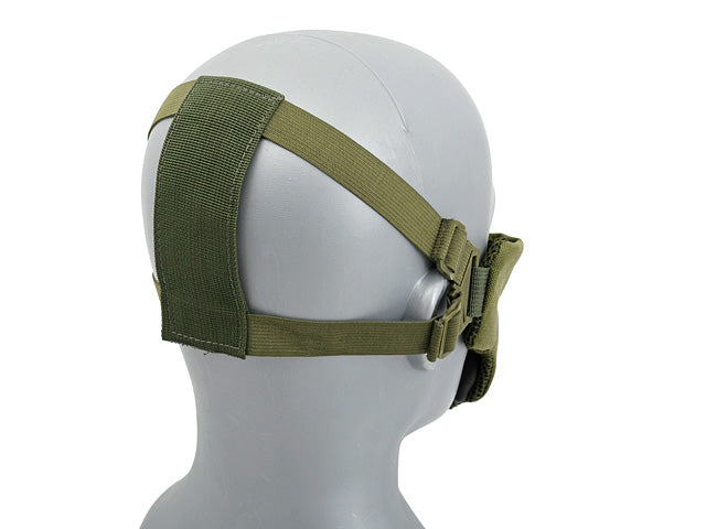 Half Face SKULL FACE Maske - Oliv [CS] 4