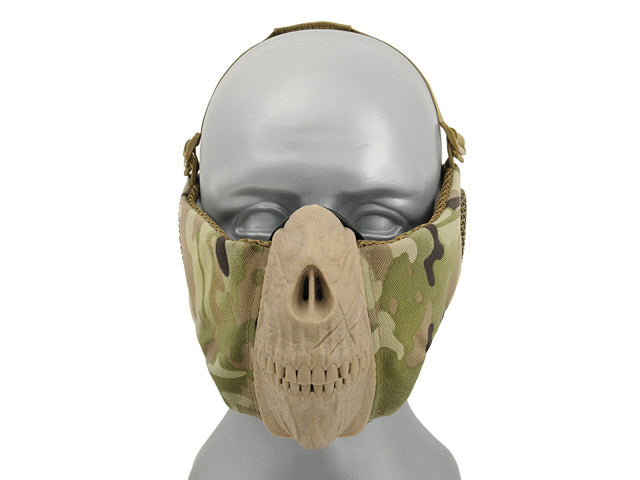 Half Face SKULL FACE Maske (PROTECTION EAR VERSION) - Multicamo [CS] 1