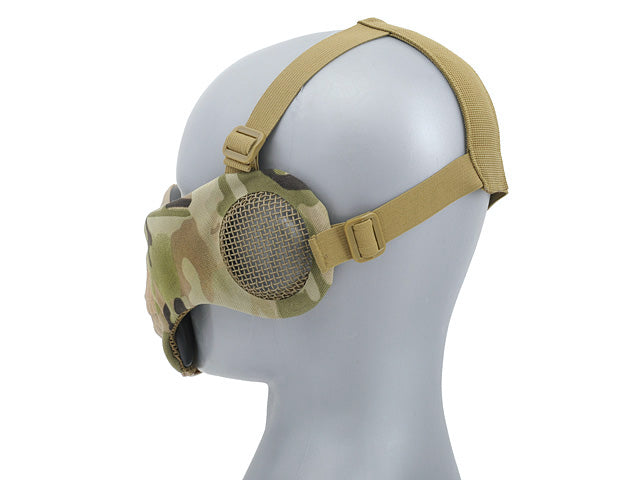Half Face SKULL FACE Maske (PROTECTION EAR VERSION) - Multicamo [CS] 4