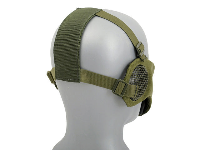 Half Face SKULL FACE Maske (PROTECTION EAR VERSION) - Oliv [CS] 5