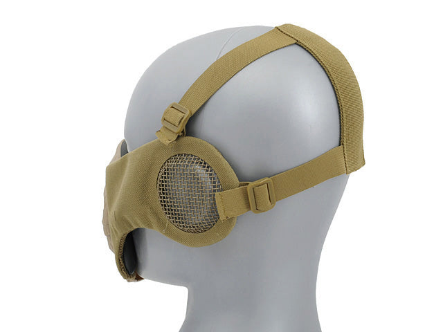 Half Face SKULL FACE Maske (PROTECTION EAR VERSION) - Tan [CS] 4