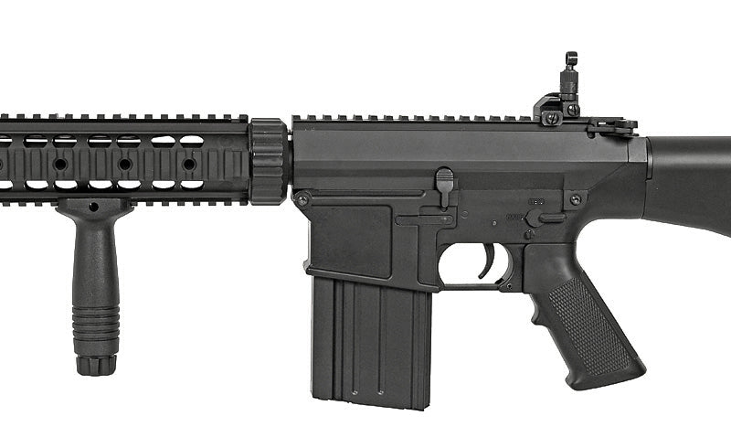 130 BBs SR25/AR10 steel Magazin - Schwarz [CYMA] 6