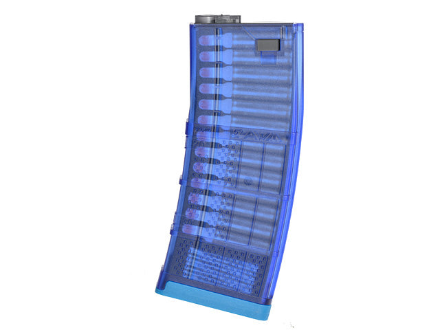 180 BBs Lancer L5AWM 5.56 Style Train-Safe AEG Magazin - Blau [EMG] 1