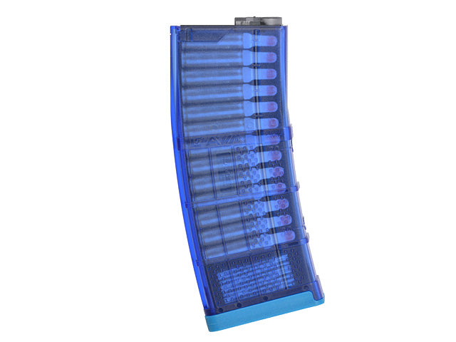 180 BBs Lancer L5AWM 5.56 Style Train-Safe AEG Magazin - Blau [EMG] 2