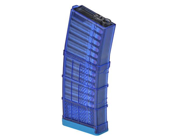 180 BBs Lancer L5AWM 5.56 Style Train-Safe AEG Magazin - Blau [EMG] 4