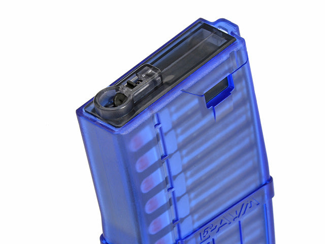 180 BBs Lancer L5AWM 5.56 Style Train-Safe AEG Magazin - Blau [EMG] 5