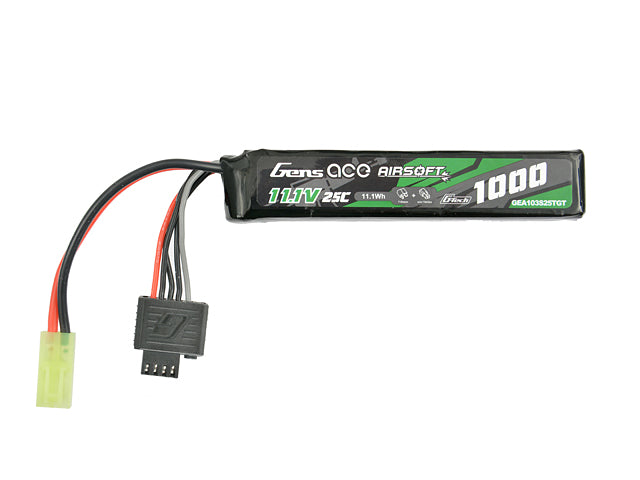 Gens Ace 25C 1000mAh 3S1P 11.1V Airsoft LiPo Akku Gens ace G-Tech Tamiya 1