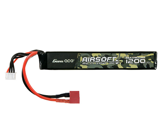 Gens Ace 25C 1200mAh 3S1P 11.1V Airsoft LiPo Akku T-Plug 1