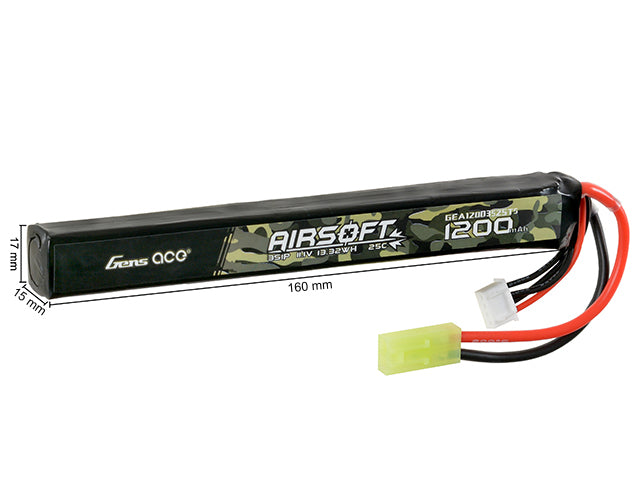 LiPo-Akku 1200 mAh 11.1 V 25C Mini Tamiya