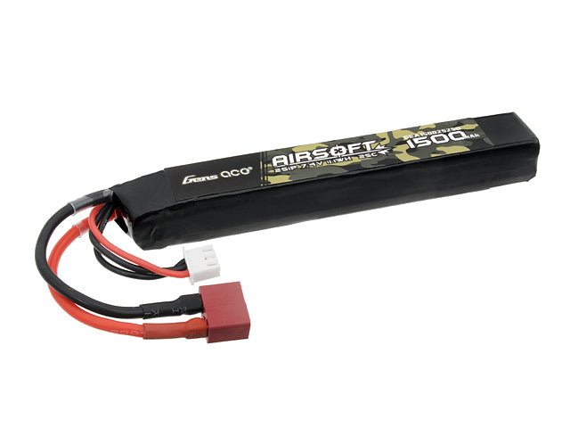 Gens Ace 25C 1500mAh 2S1P 7.4V Airsoft LiPo Akku T-Plug 1