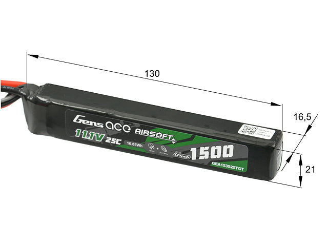 LiPo-Akku 1500 mAh 11.1 V 25C Tamiya