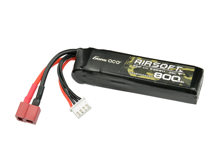 LiPo-Akku 800 mAh 11.1 V 25C T-Stecker