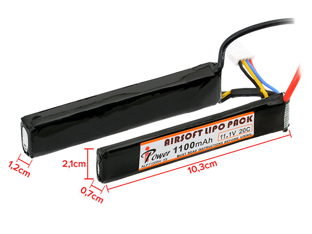 Akku LiPo 1100mAh 11,1V 20C - Deans [IPower]