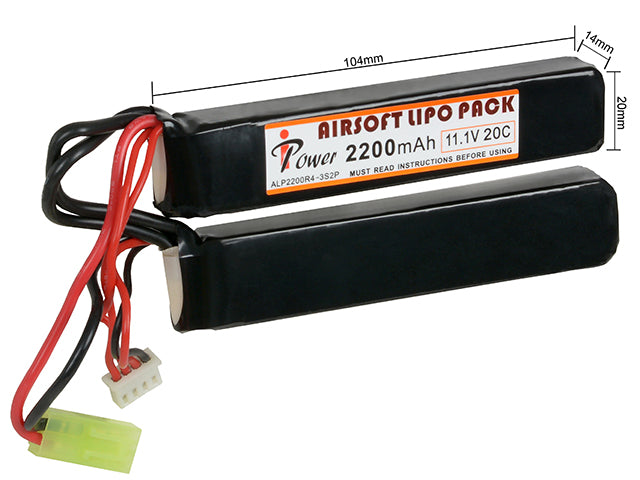 Akku LiPo 2200mAh 11,1V 20C [IPower] 2