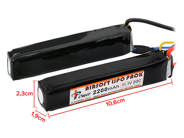 Akku LiPo 2200mAh 11,1V 20C - Deans [IPower] 2