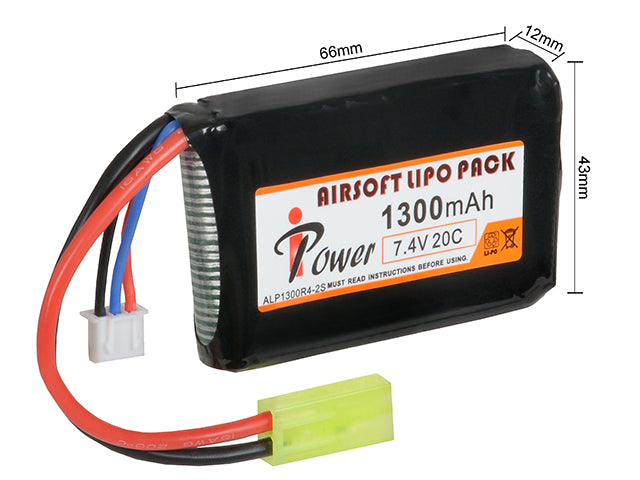 LiPo-Akku 1300 mAh 7,4 V 20C