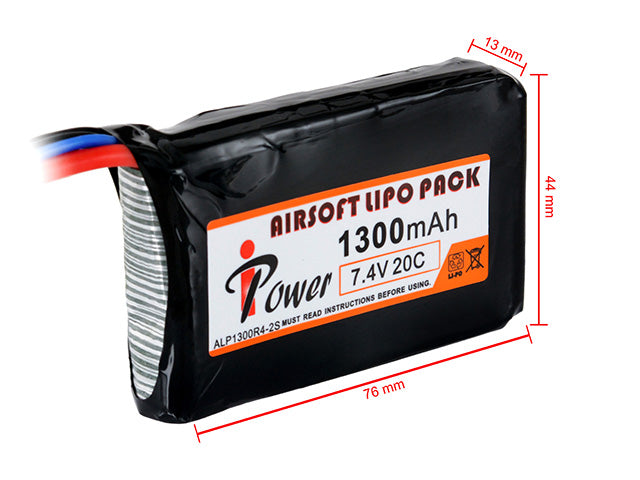 LiPo-Akku 1300 mAh 7,4 V 20C Deans