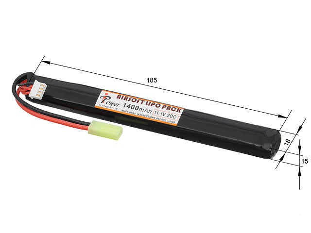 LiPo-Akku 1400 mAh 11.1 V 20C