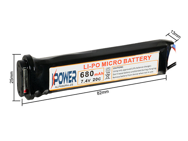 AEP Battery Li-Po 680mAh 7,4V 20C Micro [IPower] 8