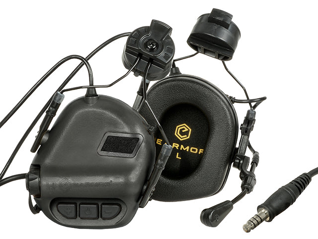 M32H elektronischer Kommunikations-Gehörschutz für FAST Helmets - BK 1