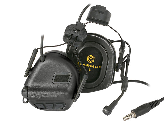 M32H elektronischer Kommunikations-Gehörschutz für FAST Helmets - BK [EARMOR] 1