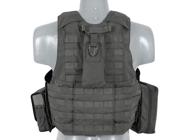 Plate-Carrier-Zubehör Combat Modular Armor System Replica - Schwarz [8FIELDS] 4