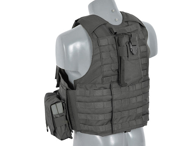 Plate-Carrier-Zubehör Combat Modular Armor System Replica - Schwarz [8FIELDS] 5