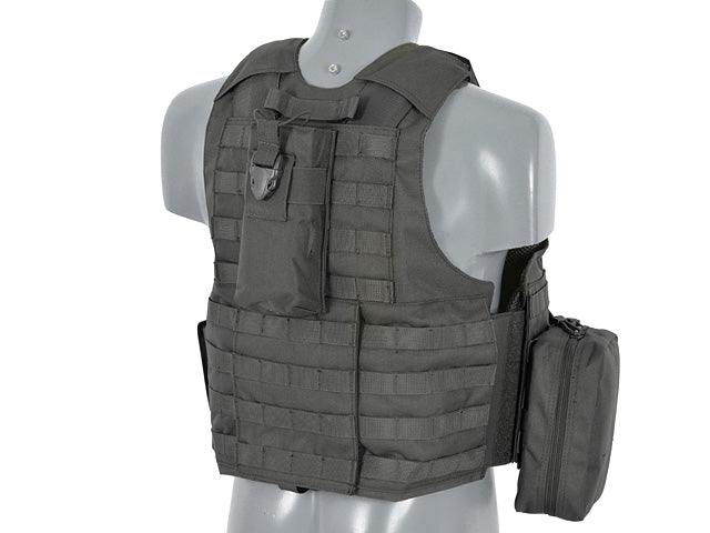 Plate-Carrier-Zubehör Combat Modular Armor System Replica - Schwarz [8FIELDS] 6