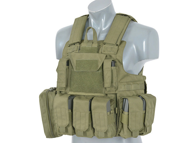 Plate-Carrier-Zubehör Combat Modular Armor System Replica - Oliv [8FIELDS] 2