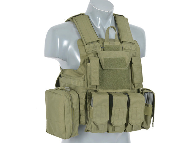 Plate-Carrier-Zubehör Combat Modular Armor System Replica - Oliv [8FIELDS] 3